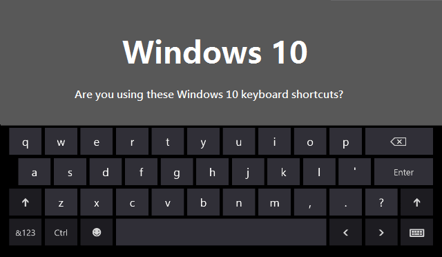 Phím tắt windows 10